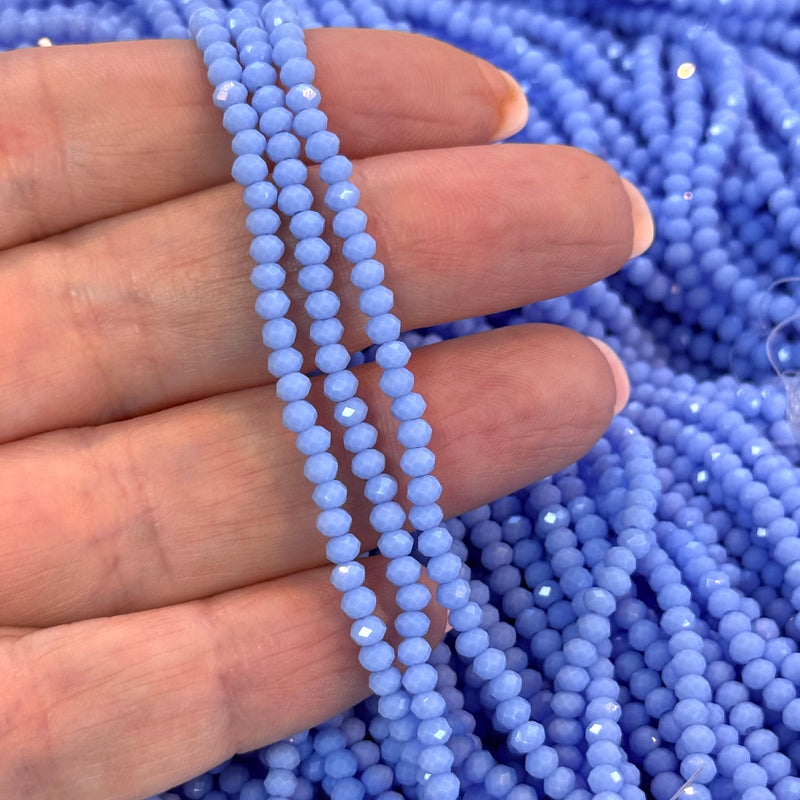 2mm Crystal rondelle beads strand 150 pcs, PBC2C156