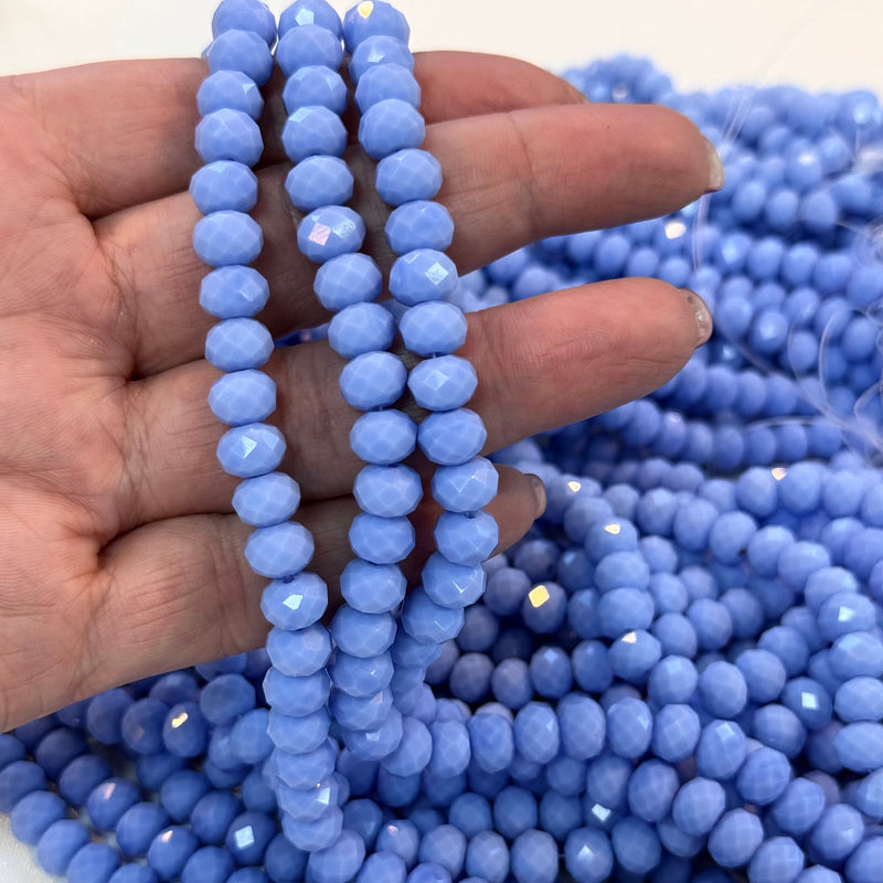 Crystal faceted rondelle 8mm Beads, PBC8C43