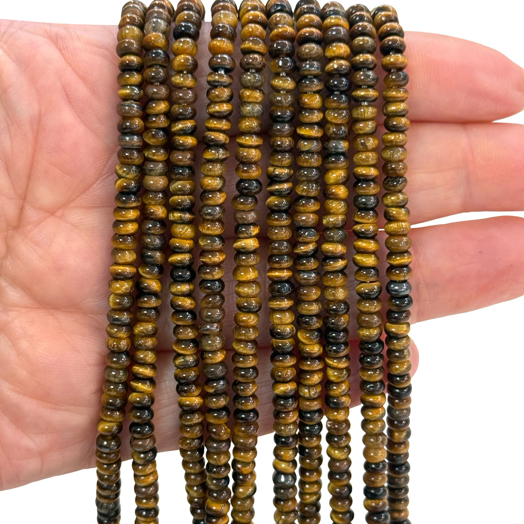 90 cm Strang Natural Freeform Turquoise Chips, Langer Strang 36&