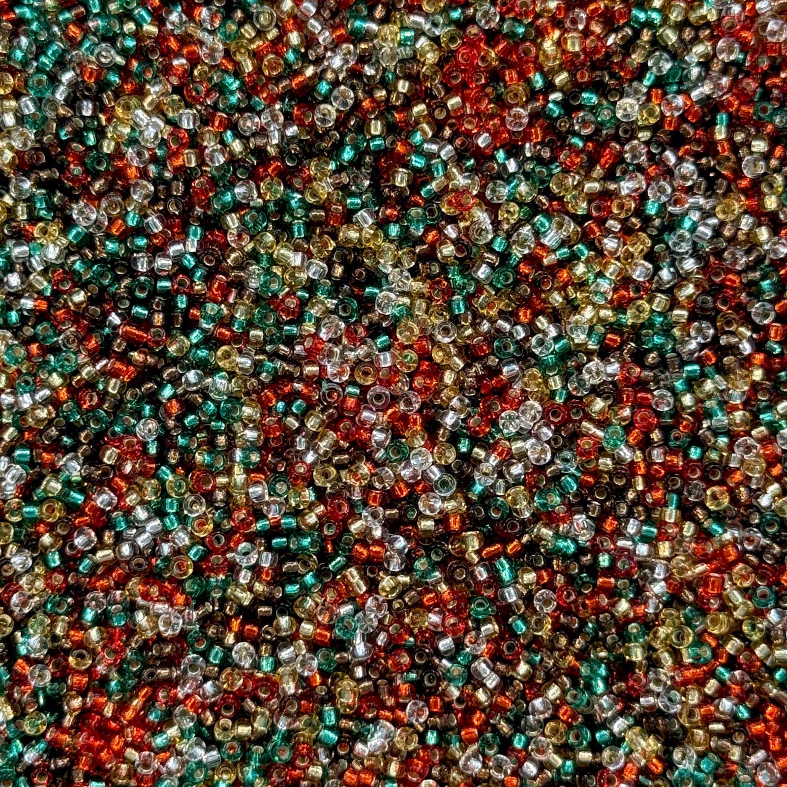Miyuki Seed Beads 15/0, Golden Holiday Sparkle Mix, 10Gr Pack-NEW!!!