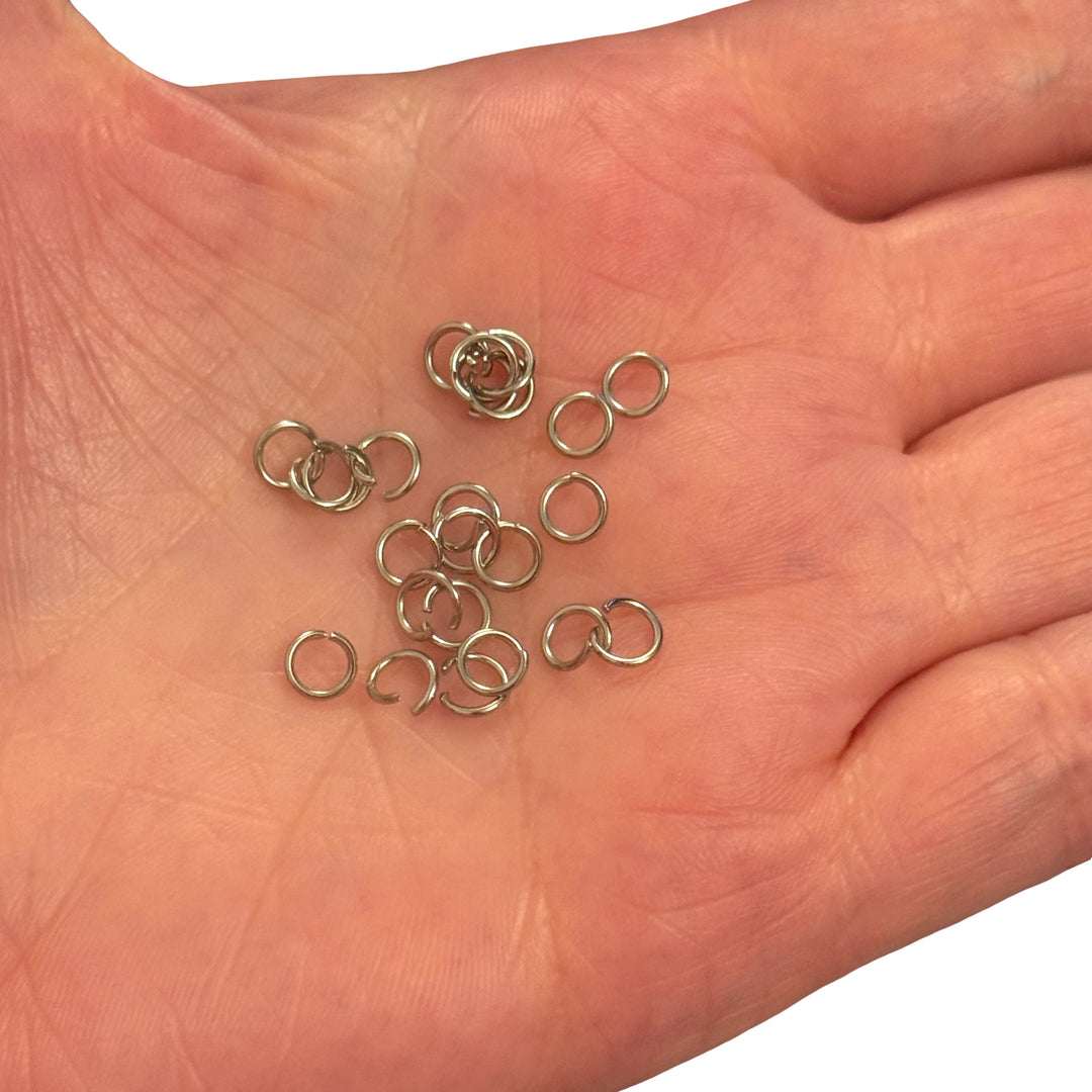 Waterproof Stainless Steel Open Jump Rings, 10 pcs in a pack