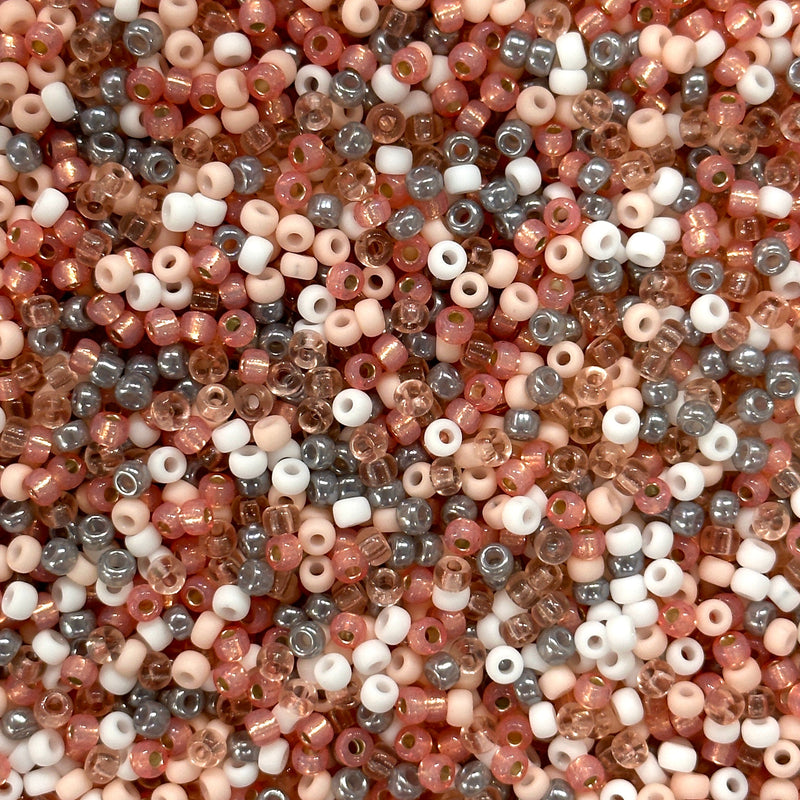 Miyuki Seed Beads 8/0 Tea Rose Bouquet Bead Mix (20g Pack) - 8/0 Miyuki Japanese Seed Beads-NEW!!!