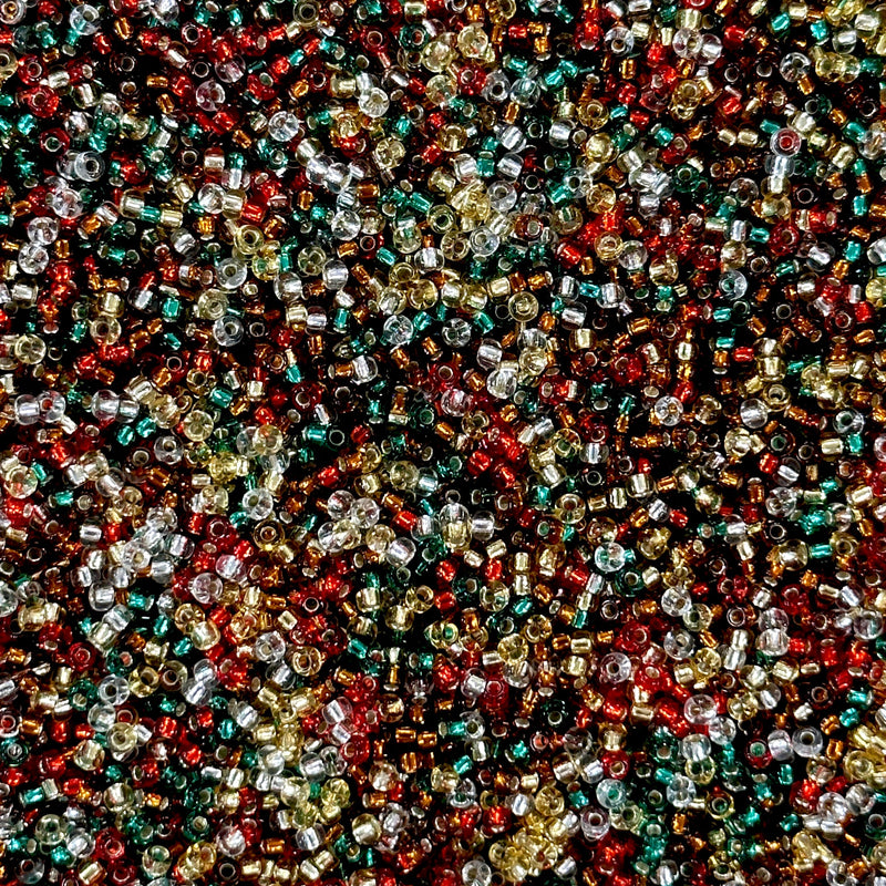 Miyuki Seed Beads 11/0 Golden Holiday Sparkle Mix , 10Gr Pack-NEW!!!