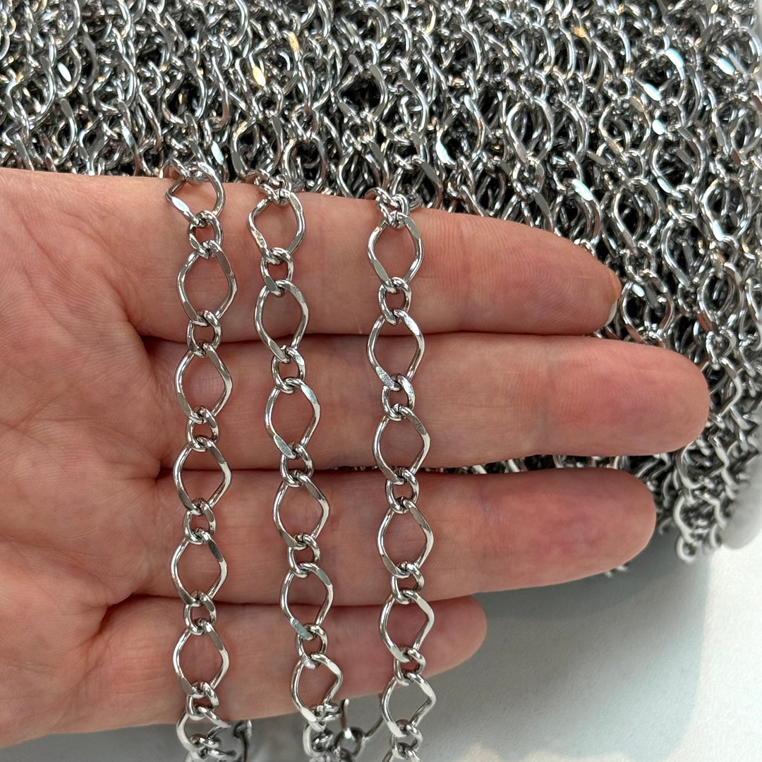 Waterproof Stainless Steel Open Link Chain – Organic Oval Cable Chain