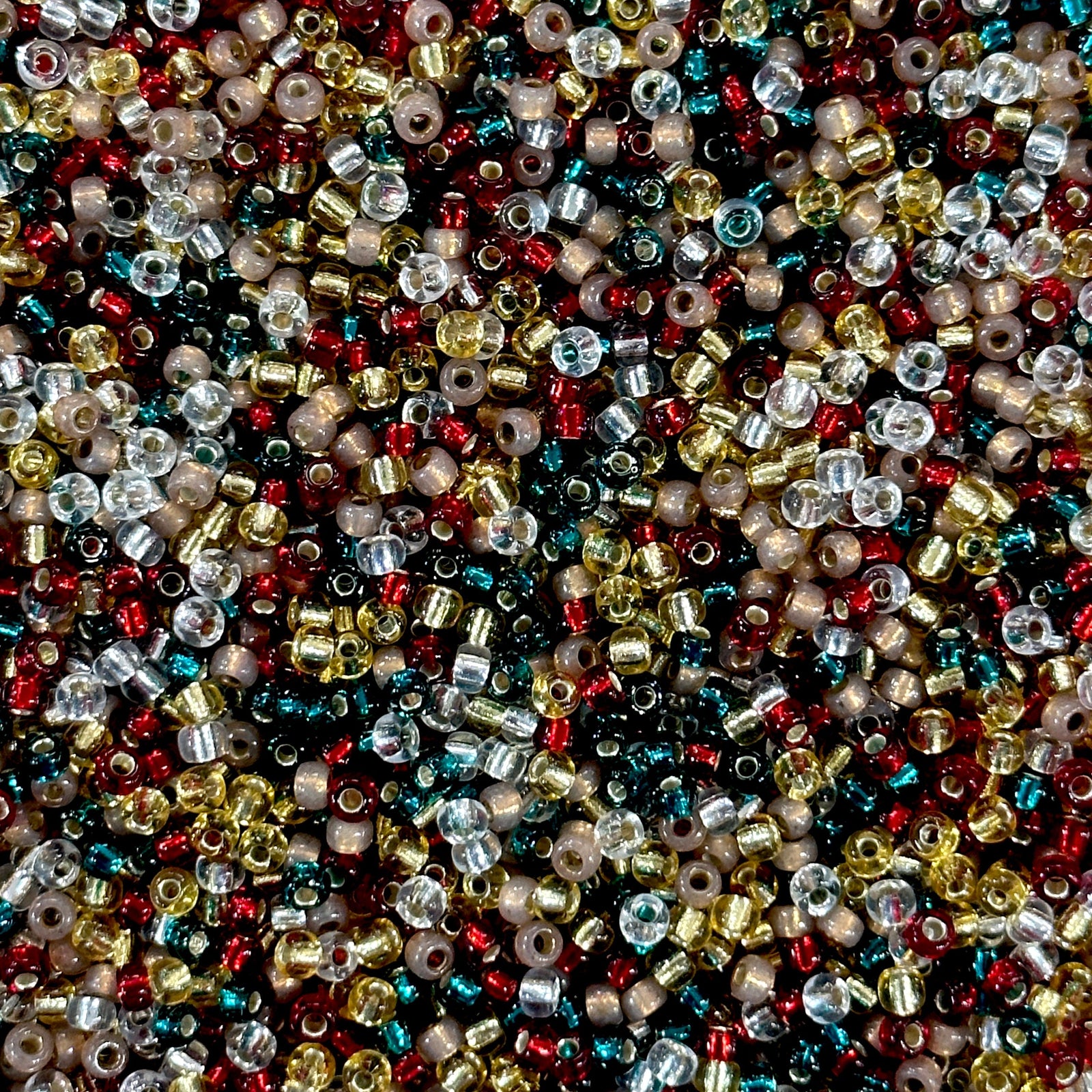 Miyuki Seed Beads 8/0 Holiday Rose Garland Bead Mix (20g Pack) - 8/0 Miyuki Japanese Seed Beads-NEW!!!