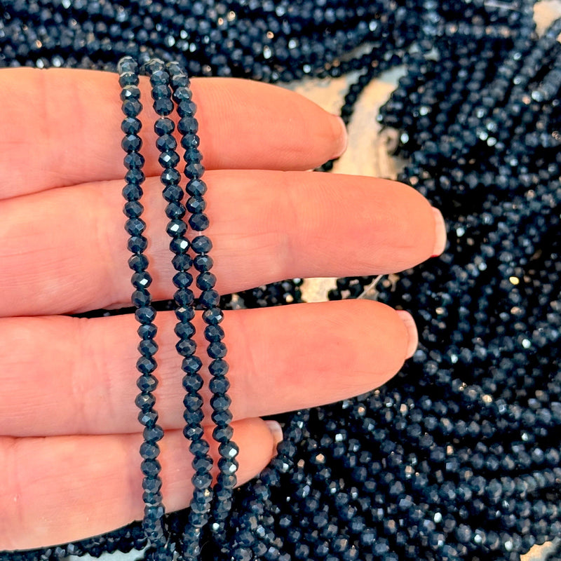 2mm Crystal rondelle beads strand 170 pcs, PBC2C135