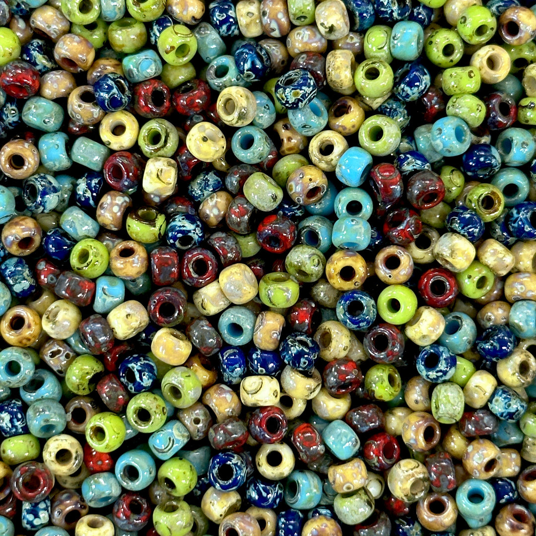 Miyuki Seed Beads 6/0 Picasso Harmony Ensemble Mix (10g Pack)