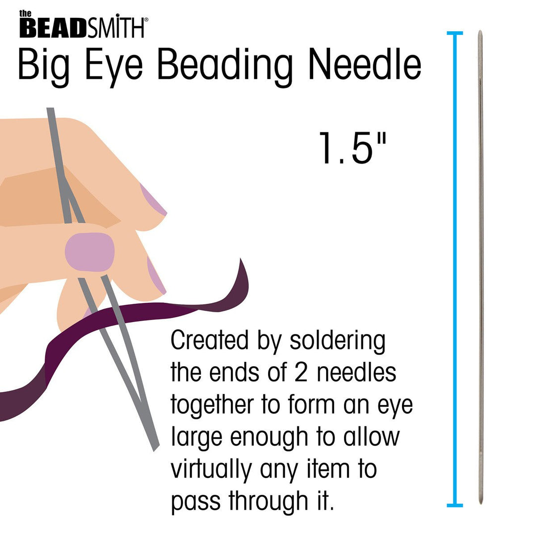 Big Eye Beading Needles by Beadsmith Large Hole Needle