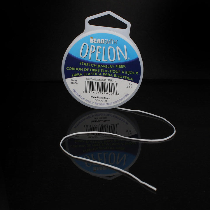 NEW! Best Stretch Cord for Bead Bracelets - Opelon 1.2mm White-5M
