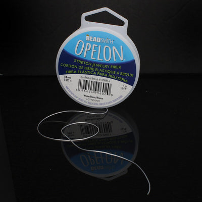 NEW! Best Stretch Cord for Bead Bracelets - Opelon 0.4mm White-5M