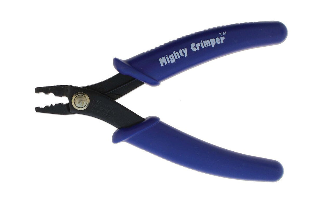 BeadSmith Jumbo Crimping Pliers for 3 mm Crimp Tubes – 130 mm, Blue Handles