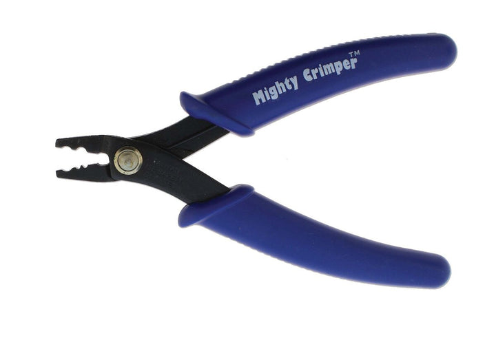 BeadSmith Jumbo Crimping Pliers for 3 mm Crimp Tubes – 130 mm, Blue Handles