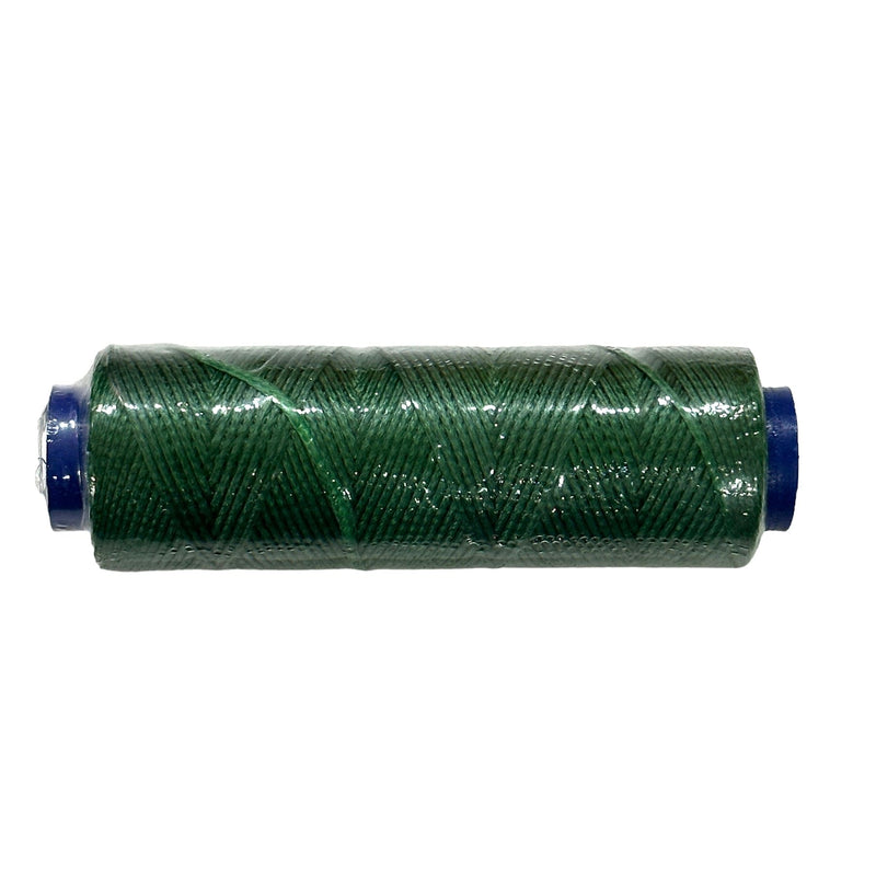 Green Waxed Cotton Cord - 1mm, 100m Reel-Green-1