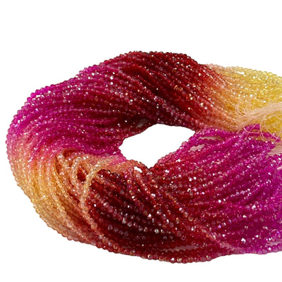 2mm Crystal rondelle beads strand 170 pcs, PBC2C94