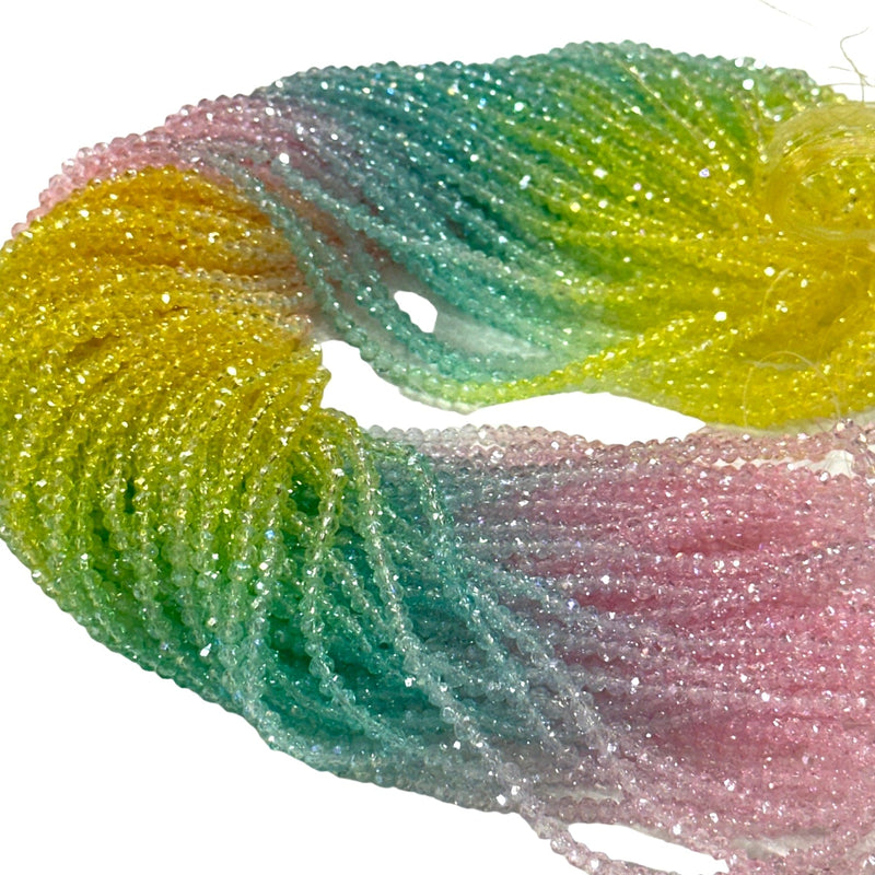 2mm Crystal rondelle beads strand 170 pcs, PBC2C121