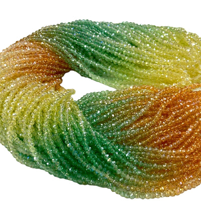 Crystal faceted rondelle 3mm Beads, PBC3C102