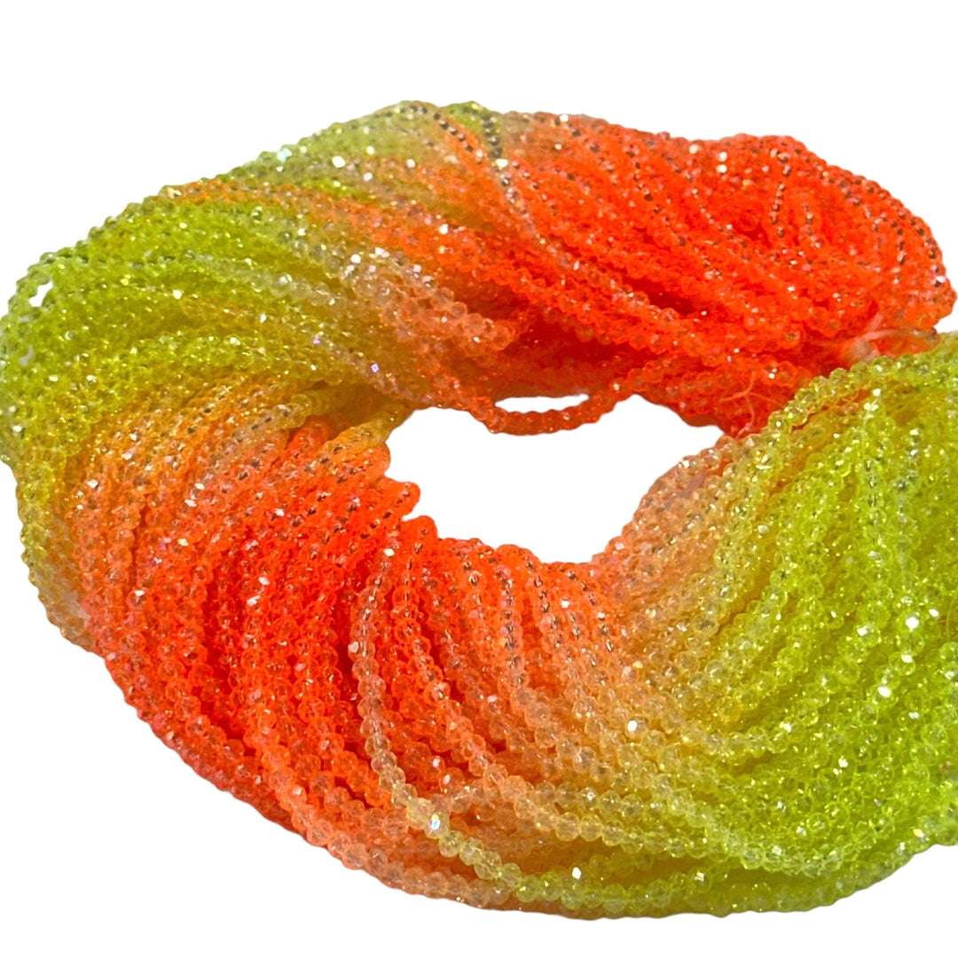 2mm Crystal rondelle beads strand 170 pcs, PBC2C110