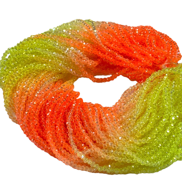 2mm Crystal rondelle beads strand 170 pcs, PBC2C110