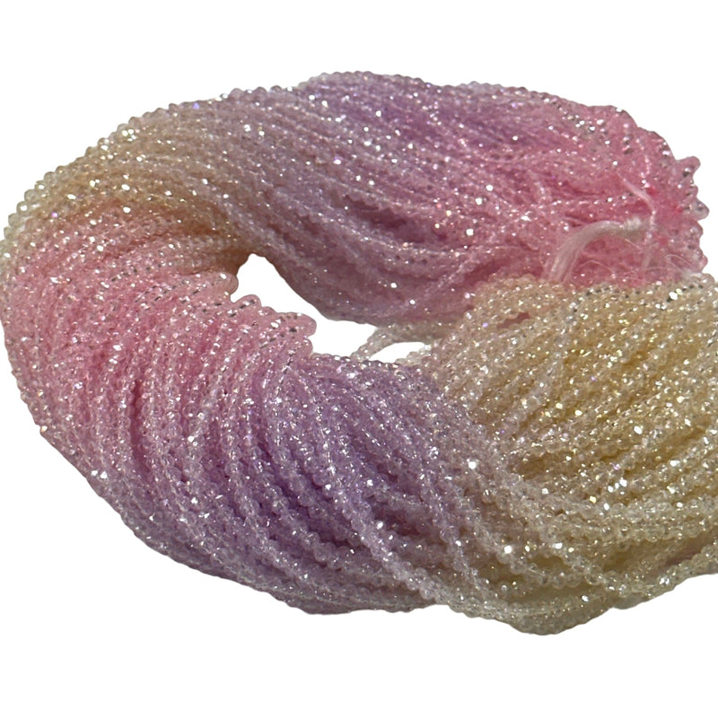 2mm Crystal rondelle beads strand 170 pcs, PBC2C97