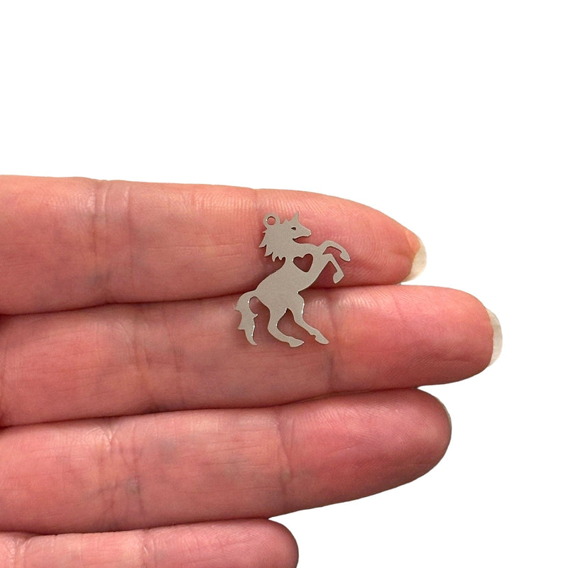 Stainless Steel Horse Charm