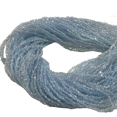 1mm Crystal rondelle beads strand 160 pcs, PBC1C84