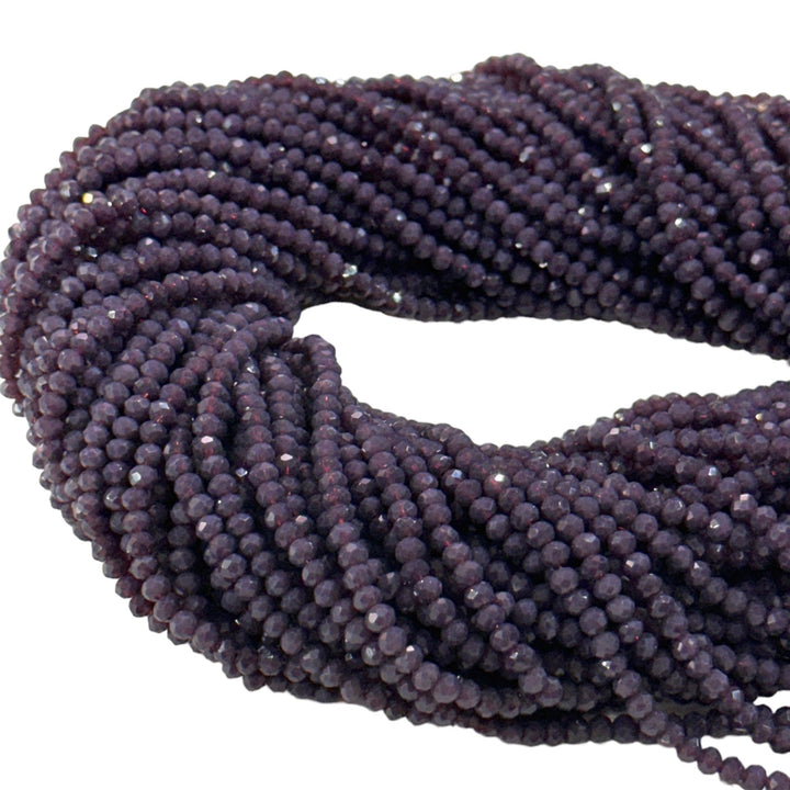 4mm Crystal rondelle beads strand 115 pcs, PBC4C124