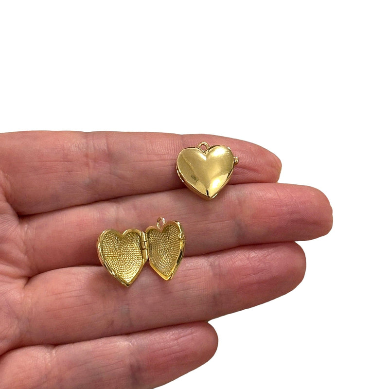 24Kt Gold Plated Heart Locket Charm