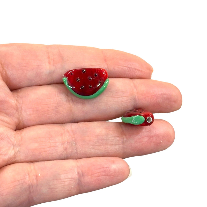 Hand Made Murano Glass Watermelon Charm