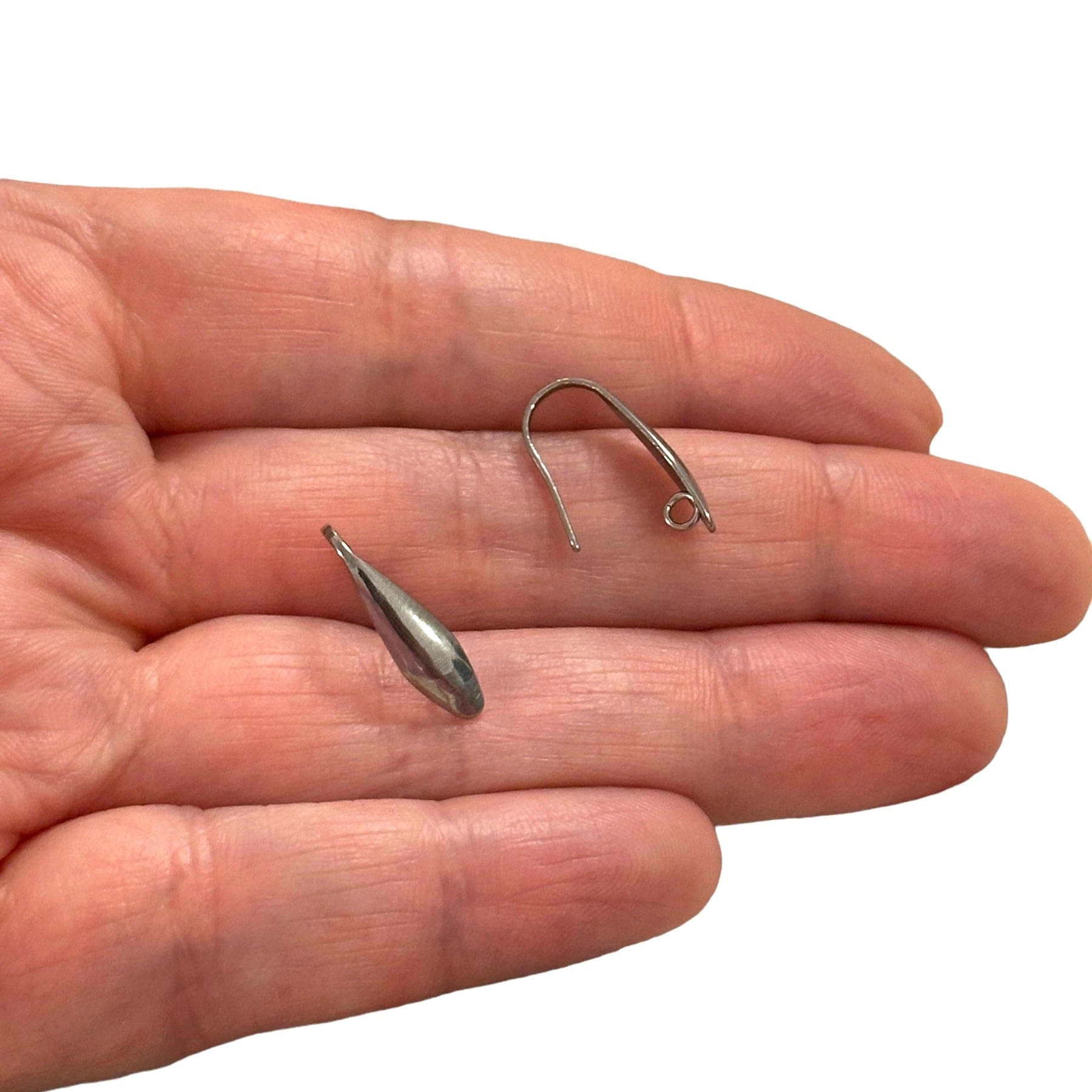 Stainless Steel Earrings With Loop Peppy Beads