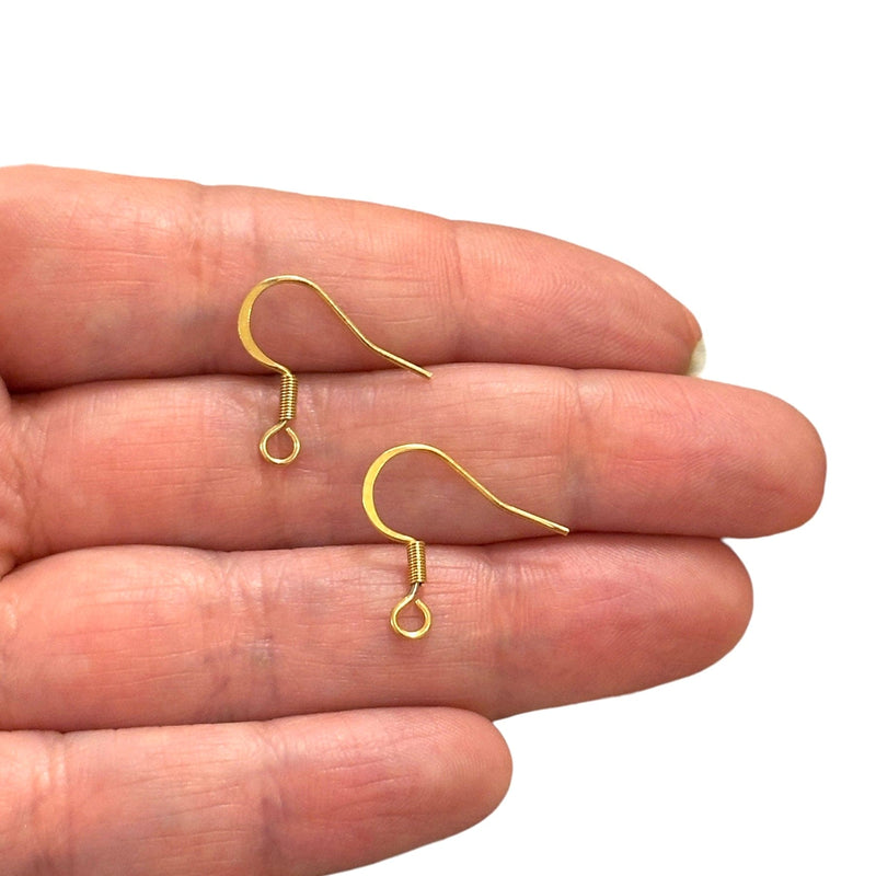Stainless Steel 24Kt Gold Plated Earrings, Gold Earring Wires,