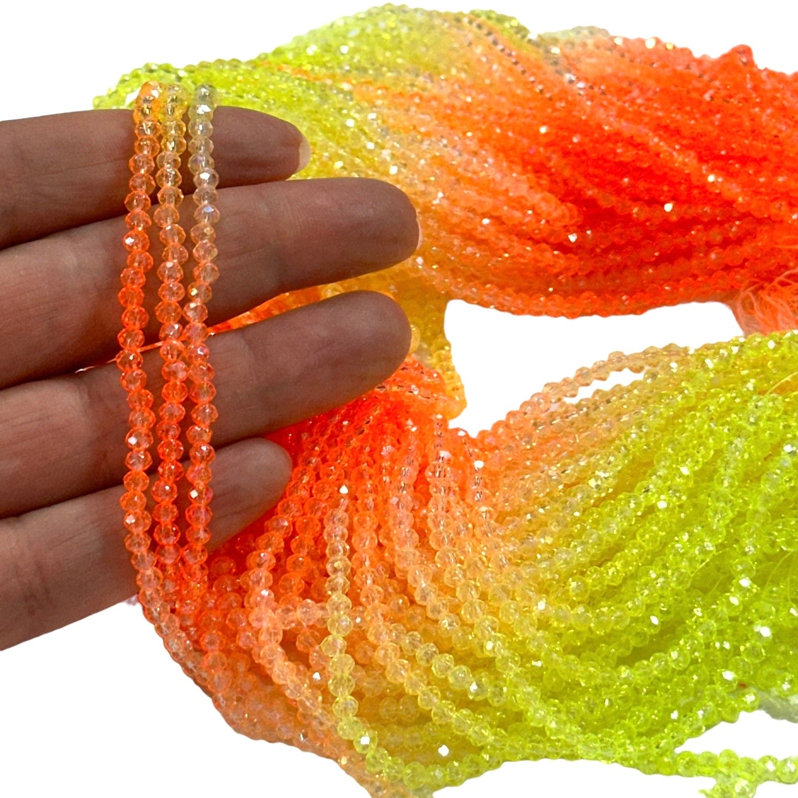 2mm Crystal rondelle beads strand 170 pcs, PBC2C110