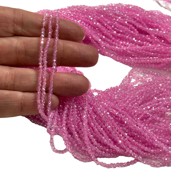 1mm Crystal rondelle beads strand 160 pcs, PBC1C80