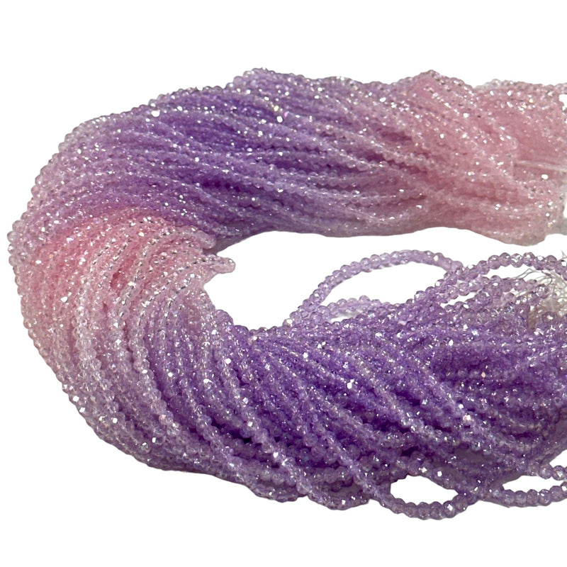 2mm Crystal rondelle beads strand 170 pcs, PBC2C115