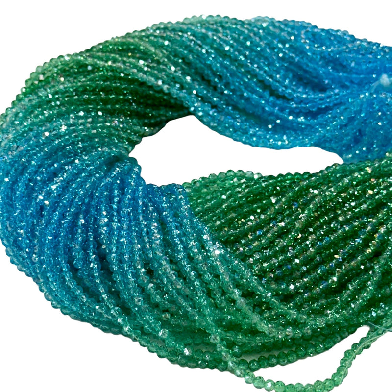 Crystal faceted rondelle 3mm Beads, PBC3C103