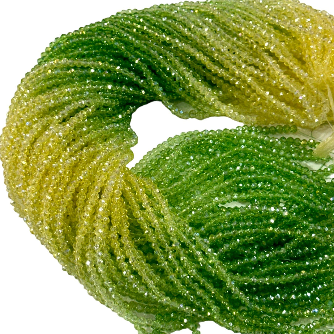 Crystal faceted rondelle 3mm Beads, PBC3C113
