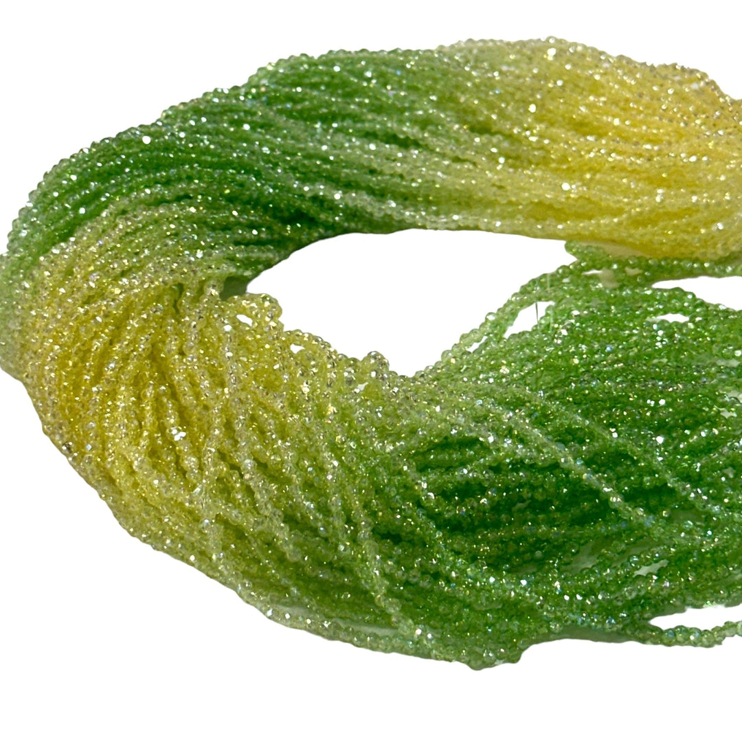 1mm Crystal rondelle beads strand 170 pcs, PBC1C47