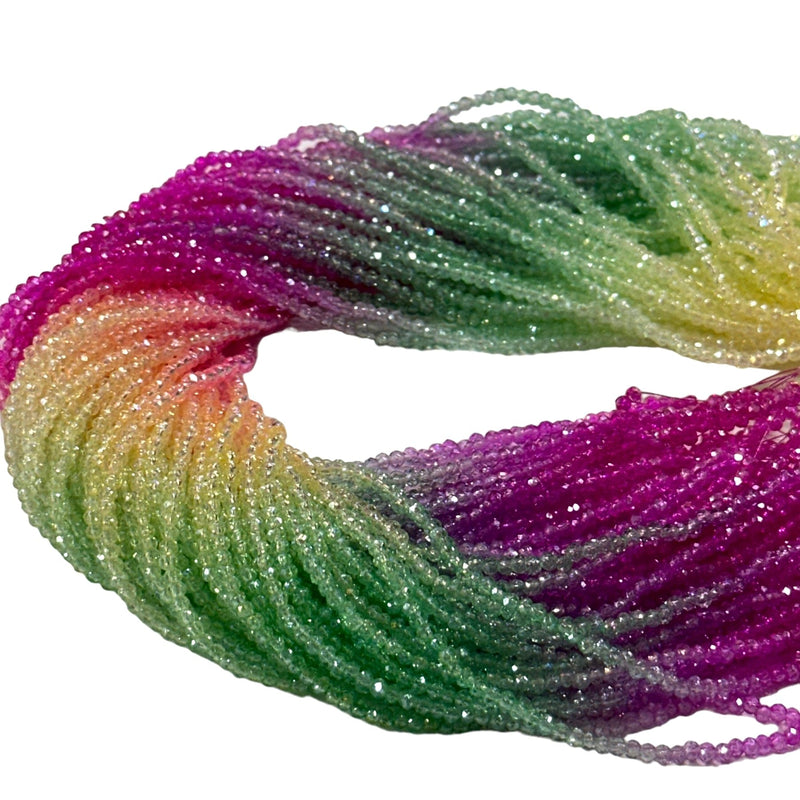 2mm Crystal rondelle beads strand 170 pcs, PBC2C113