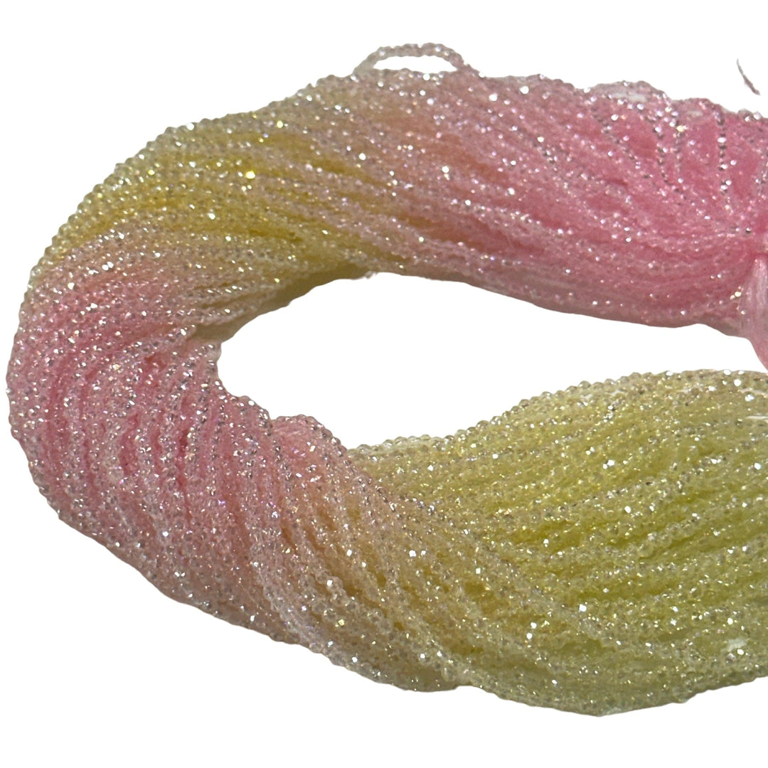 1mm Crystal rondelle beads strand 160 pcs, PBC1C79