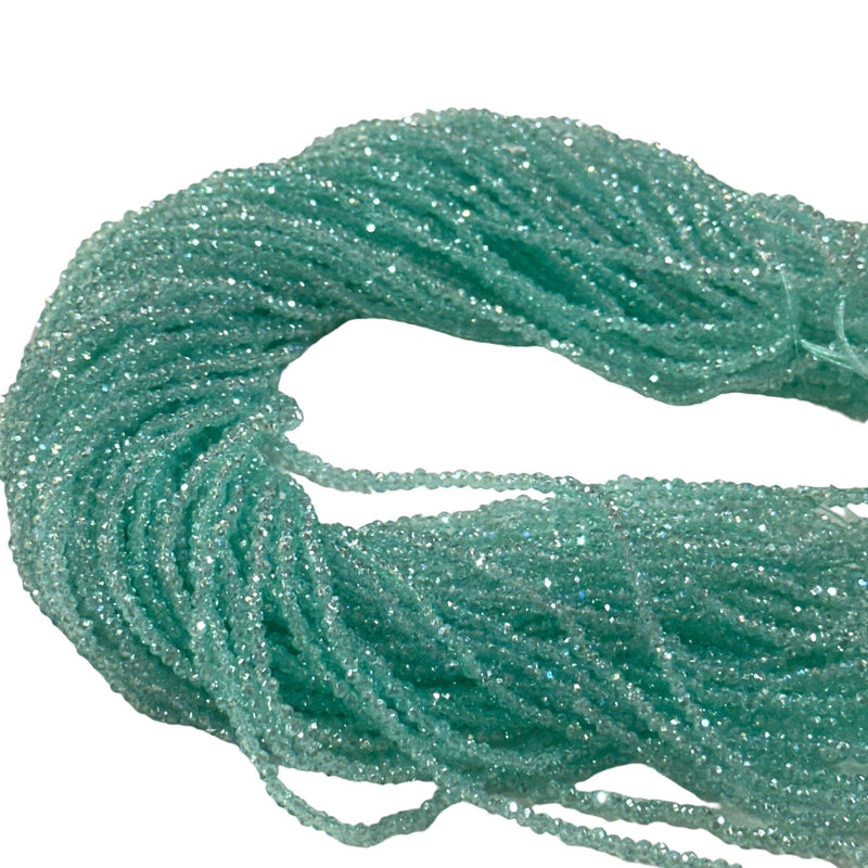 1mm Crystal rondelle beads strand 160 pcs, PBC1C87