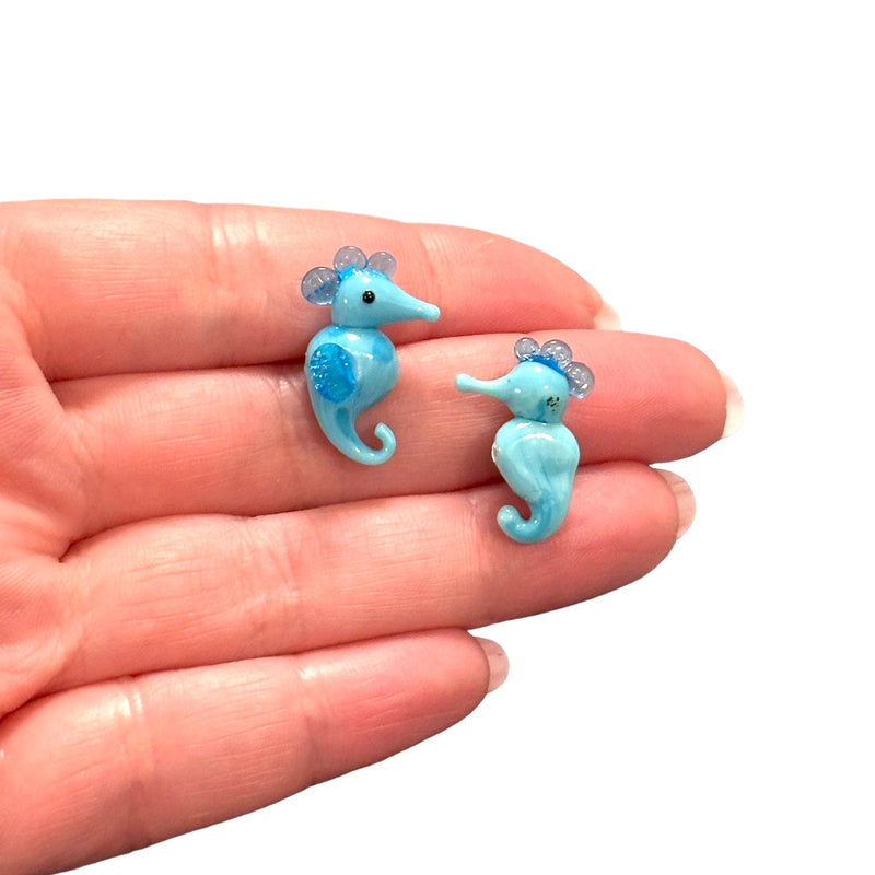 Hand Made Murano Glass Seahorse Charm