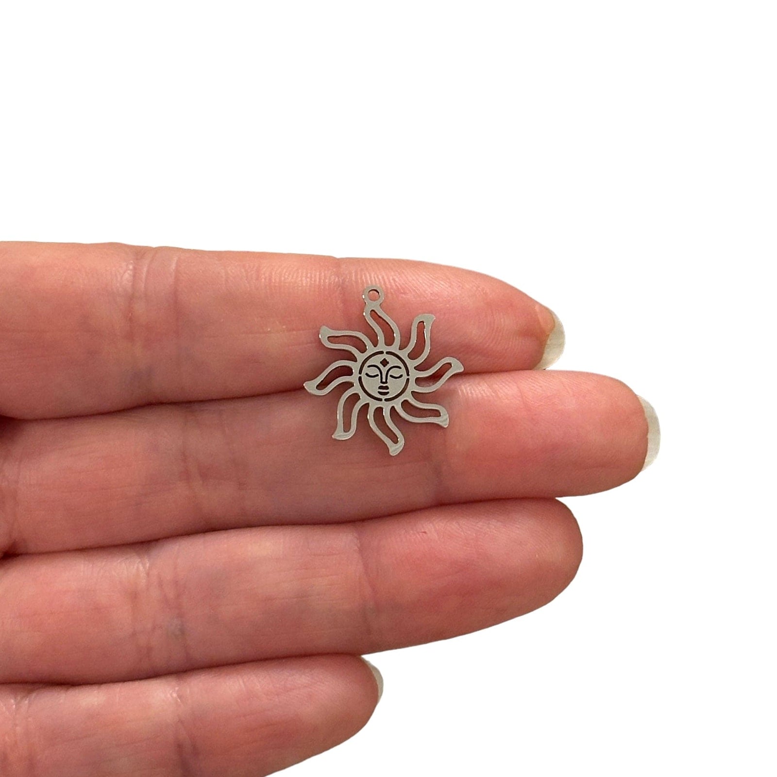 Stainless Steel Sun Charm