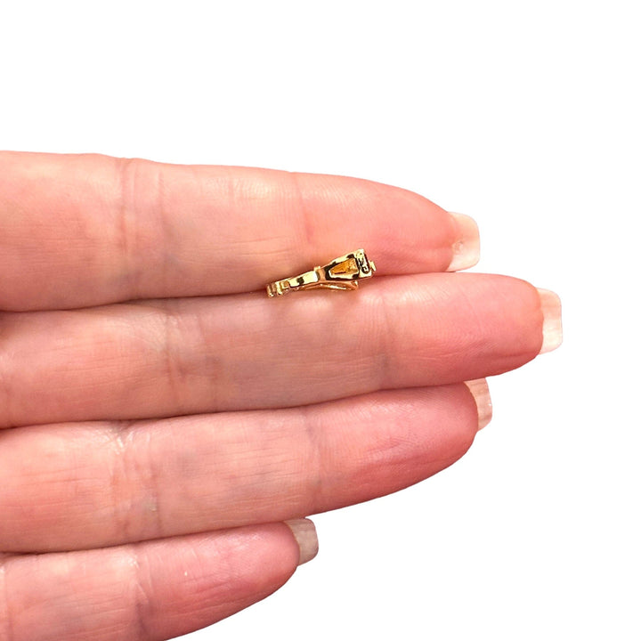 24Kt Gold Plated CZ Butterfly Charm