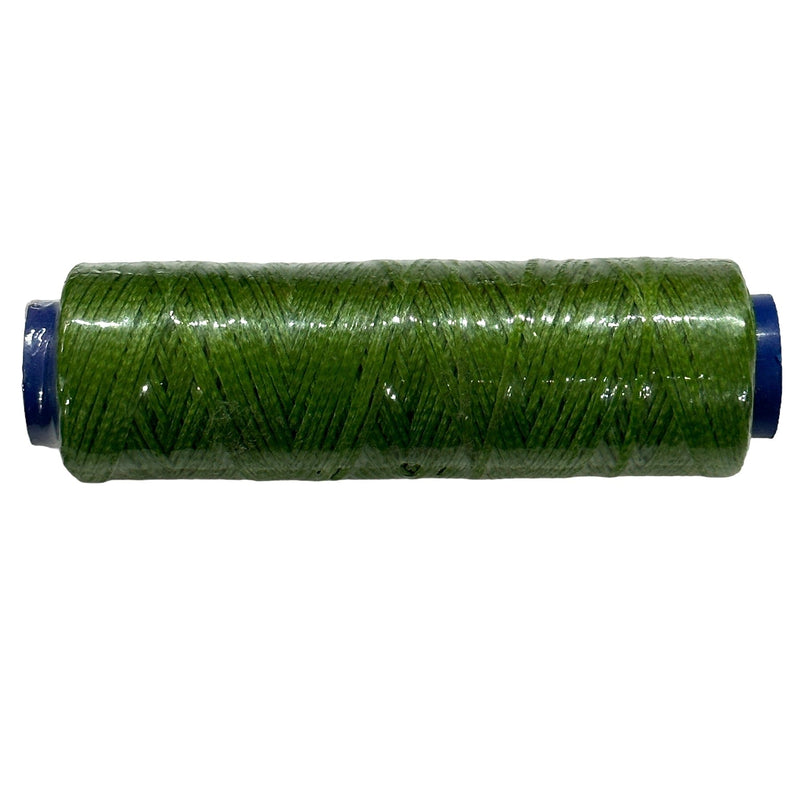 Green Waxed Cotton Cord - 1mm, 100m Reel-Green-3