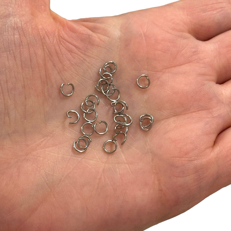 Stainless Steel 5mm Open Jump Rings, 10 pcs in a pack