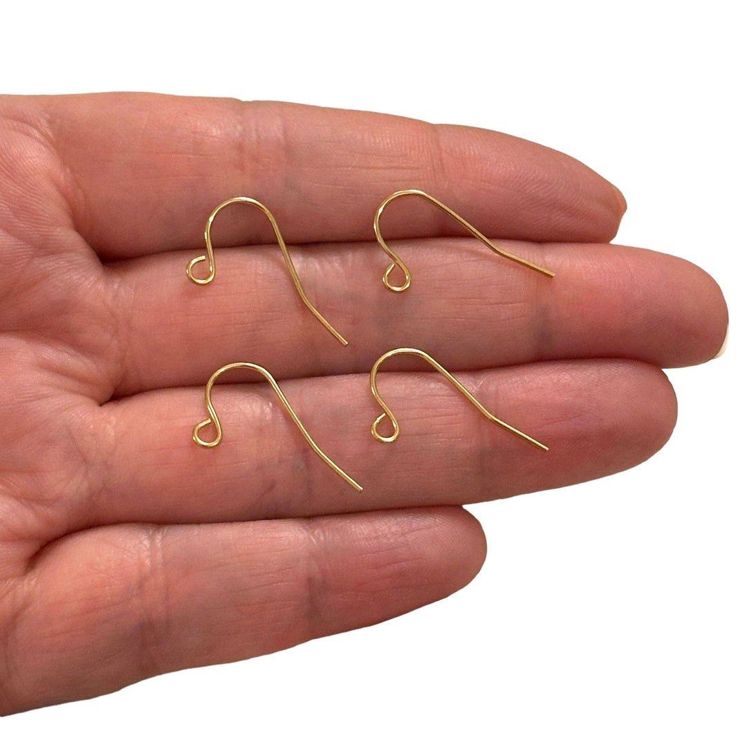 Stainless Steel 24Kt Gold Plated Earrings, Gold Earring Wires, Peppy Beads