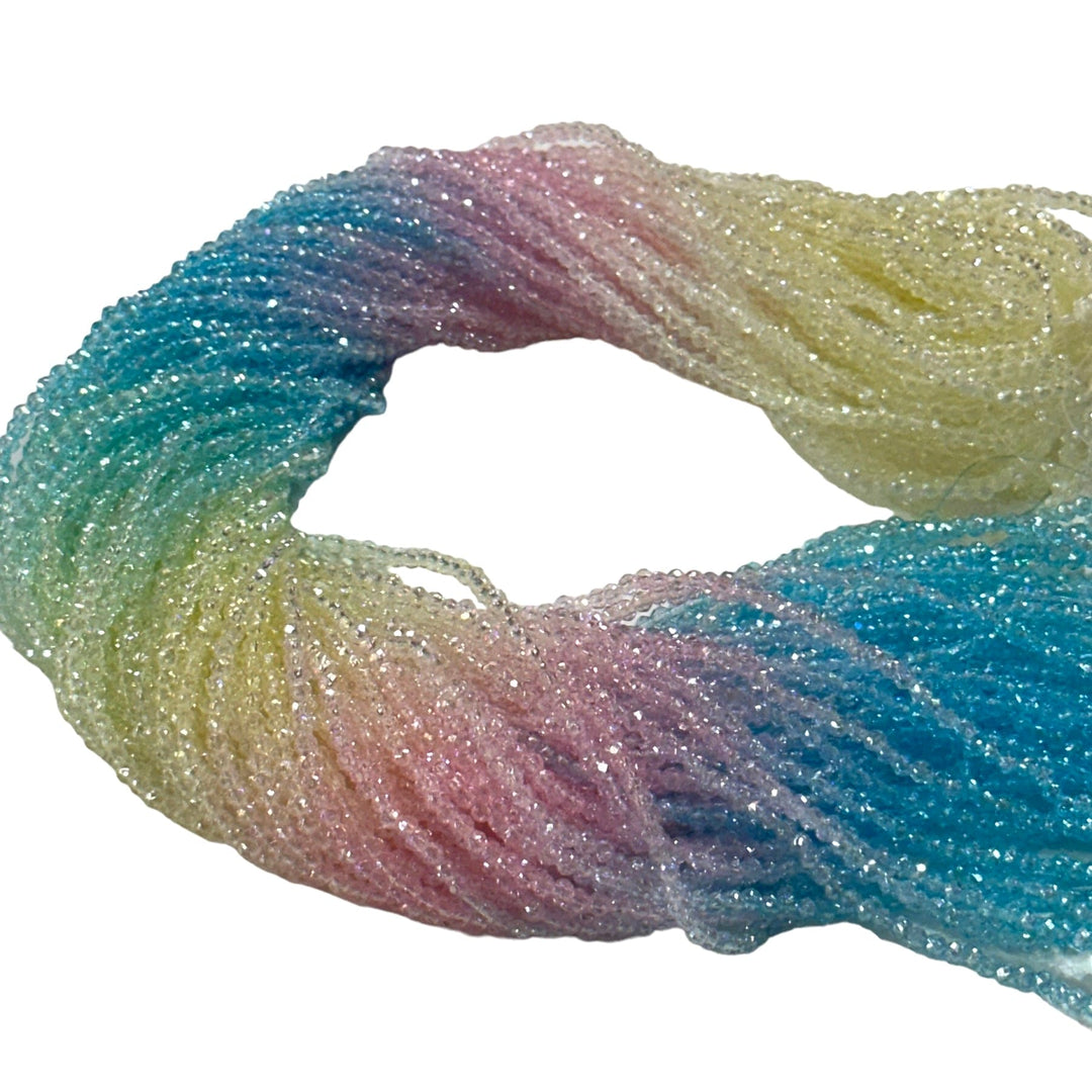 1mm Crystal rondelle beads strand 170 pcs, PBC1C56