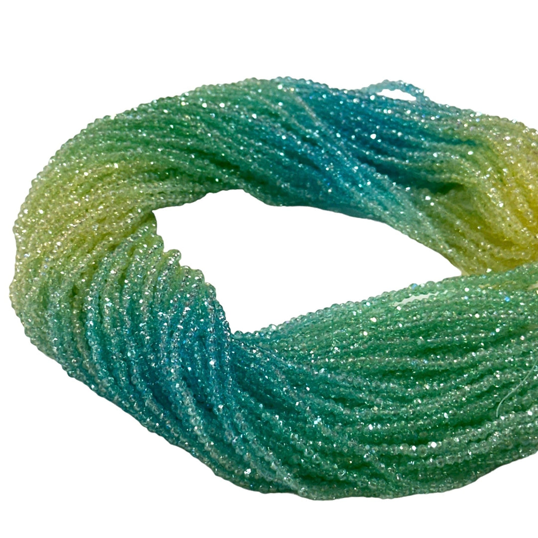 1mm Crystal rondelle beads strand 160 pcs, PBC1C72