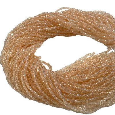 1mm Crystal rondelle beads strand 160 pcs, PBC1C88