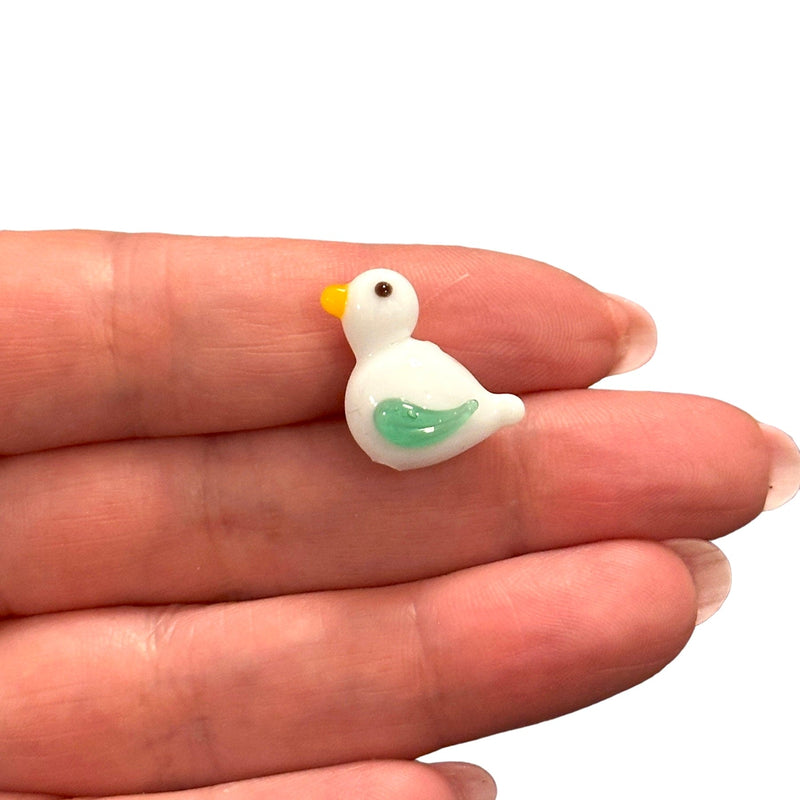 Handgefertigter Vogelanhänger aus Muranoglas
