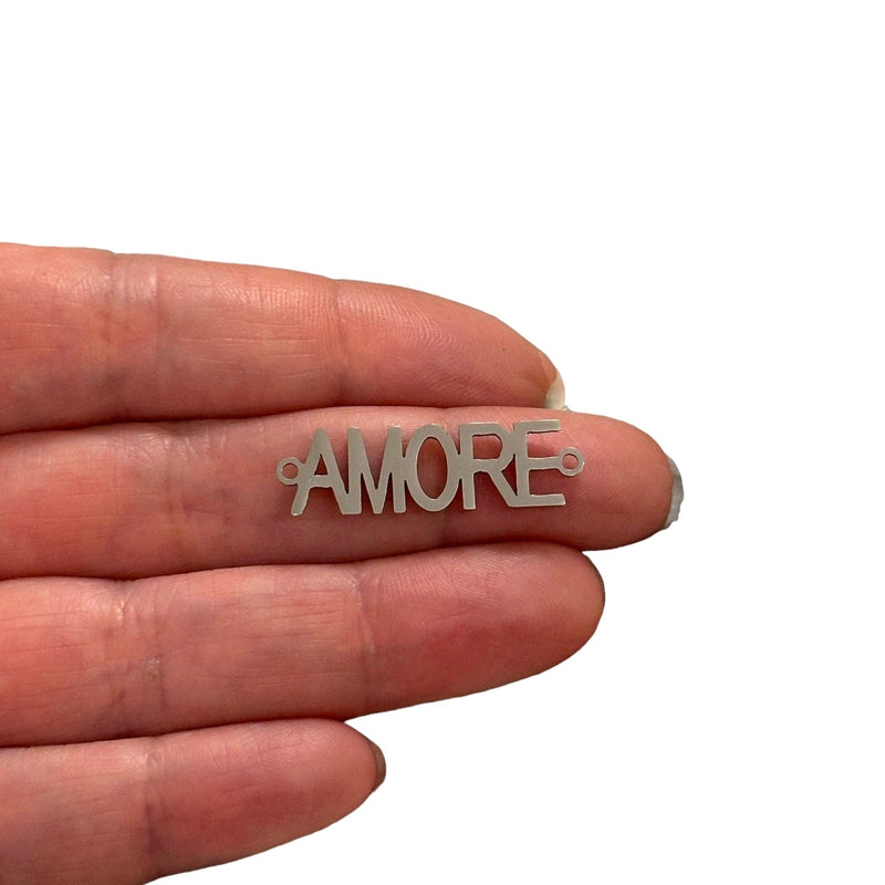 Stainless Steel Amore Connector Charm